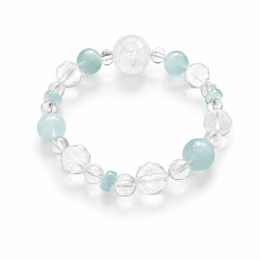 Aquamarine Bracelet – Handcrafted Calm Energy by SoulVibe Gems