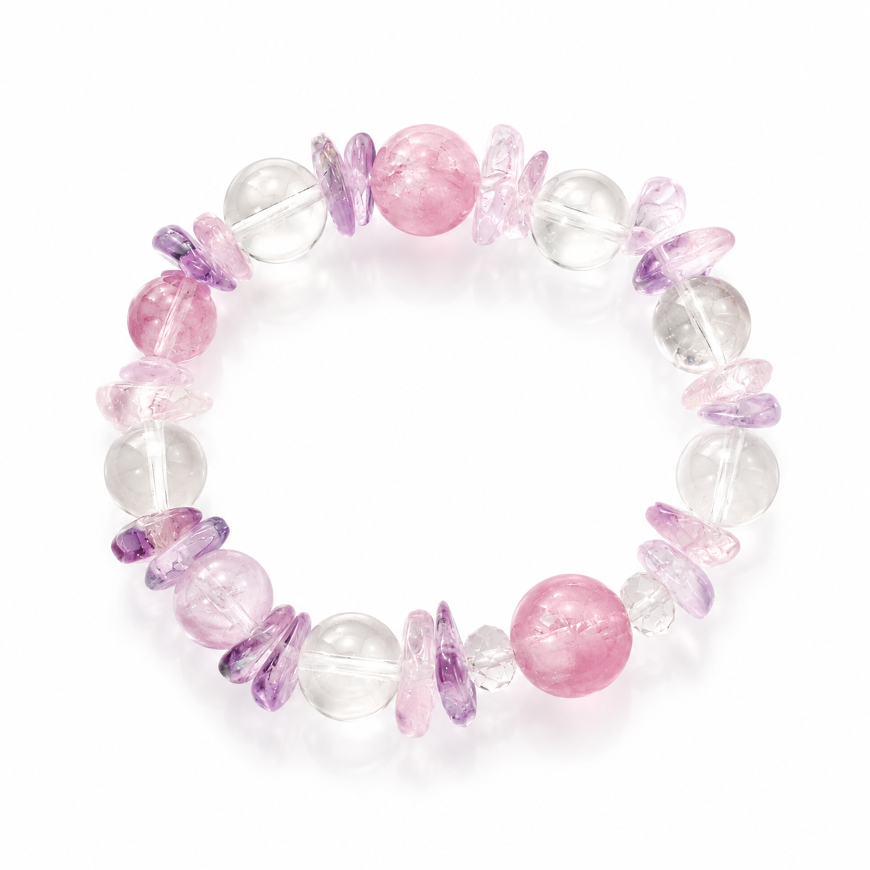 Lavender Lepidolite Bracelet – Handcrafted Healing by SoulVibe Gems