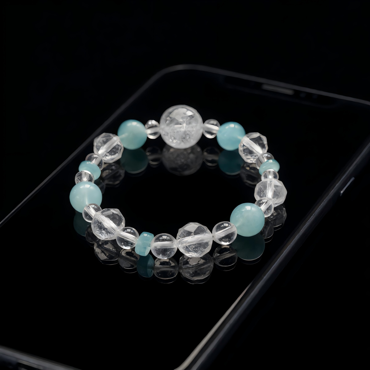 Aquamarine Bracelet – Handcrafted Calm Energy by SoulVibe Gems