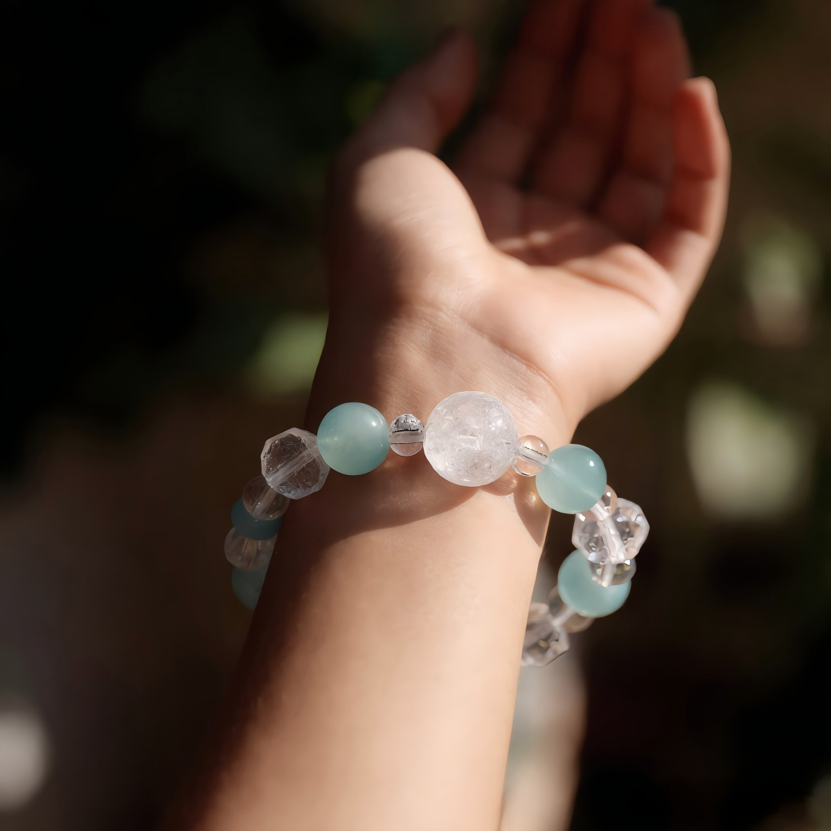 Aquamarine Bracelet – Handcrafted Calm Energy by SoulVibe Gems